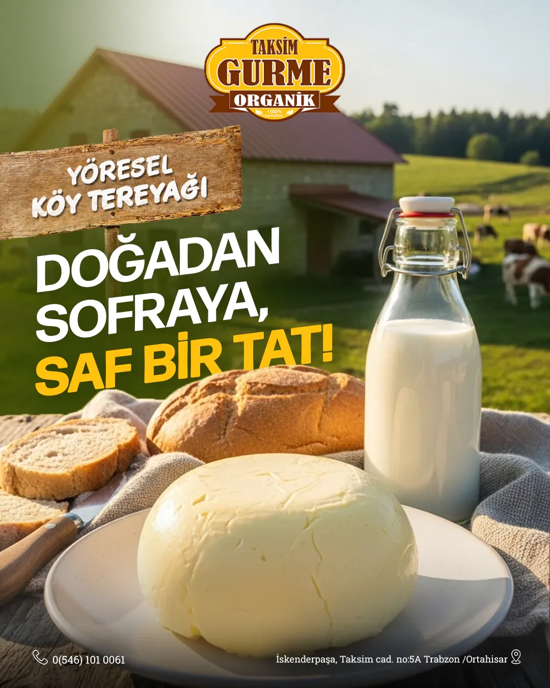 Taksim Gurme Organik Yöresel Köy… Samsun sosyal medya referansı (Post)