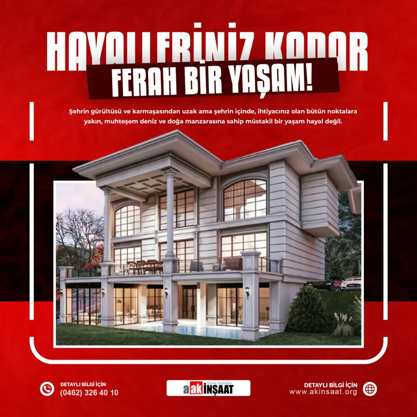 Ak İnşaat Samsun sosyal medya referansı (Post)