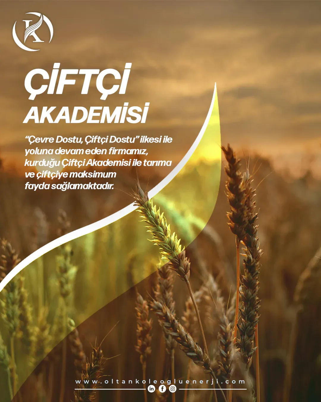 Oltan Köleoğlu Enerji Çiftçi Akademisi Samsun sosyal medya referansı (Post)