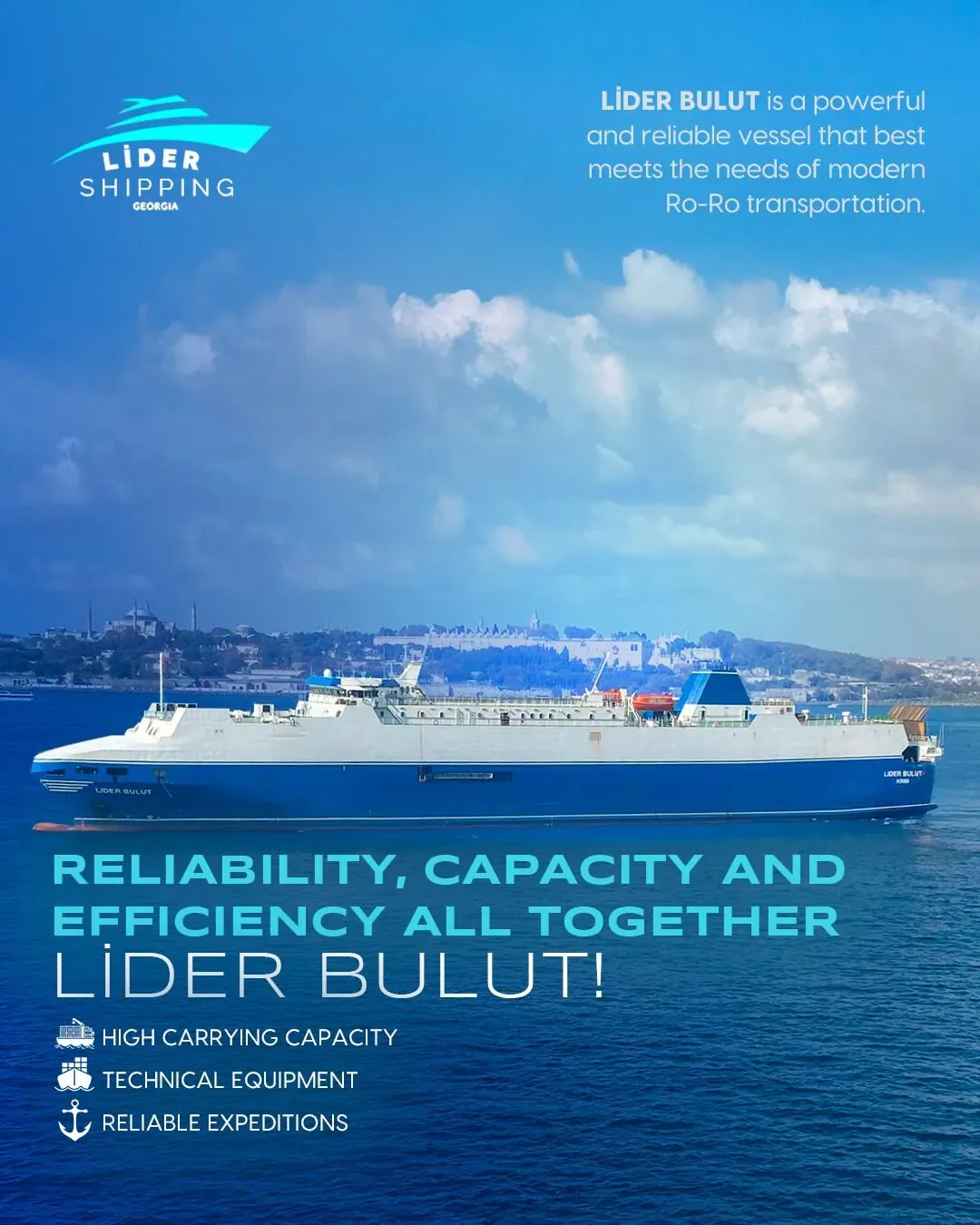 Lider Shipping Georgia Samsun sosyal medya referansı (Post)