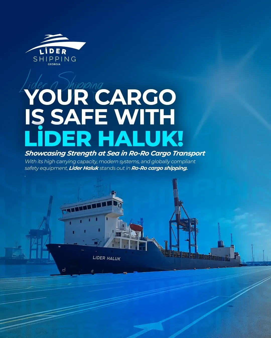 Lider Shipping Georgia Samsun sosyal medya referansı (Post)